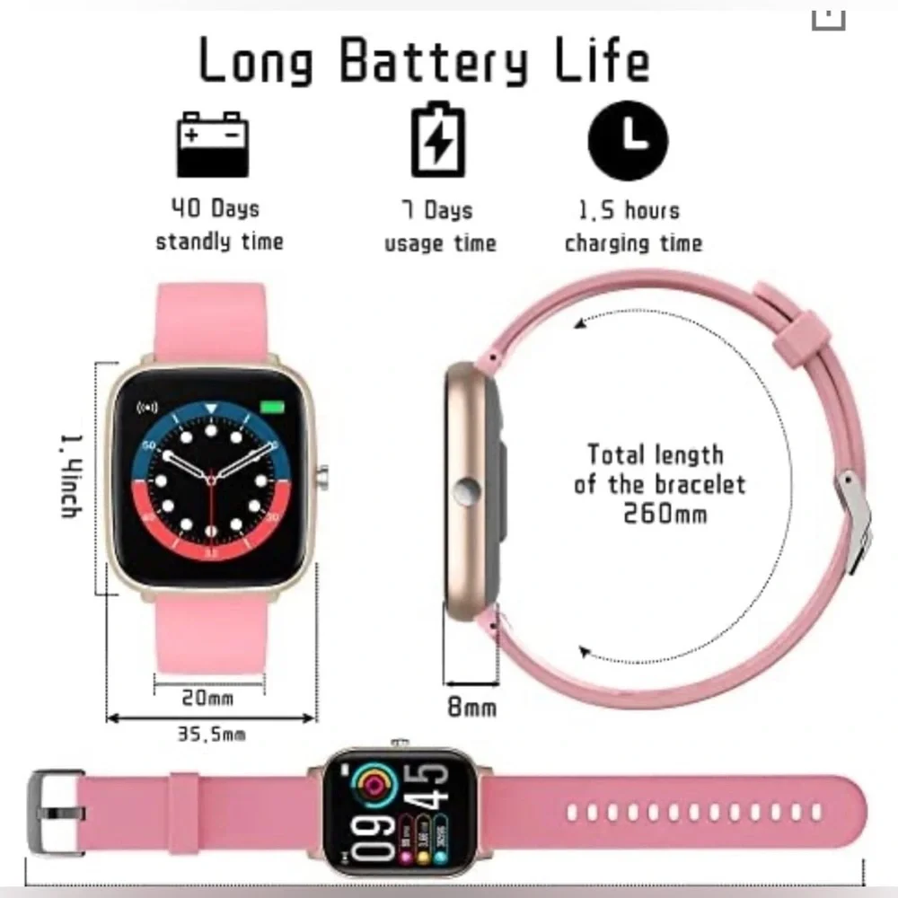 Smart Watch, PUBU Smart Watches for Men Women Advanced Waterproof